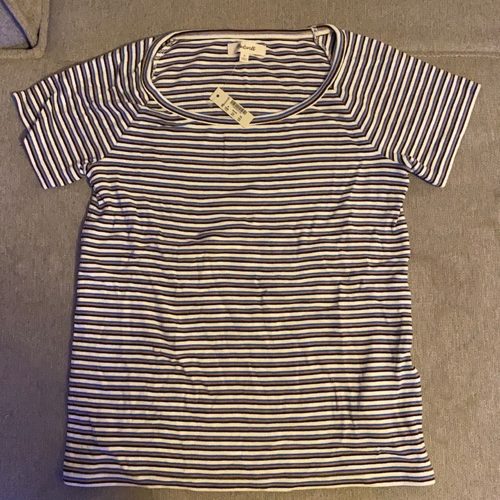 NWT Madewell striped sweater tee size Medium